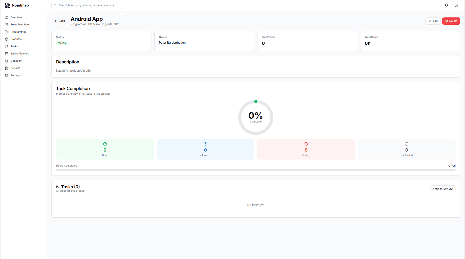 Roadmap Planner screenshot 3
